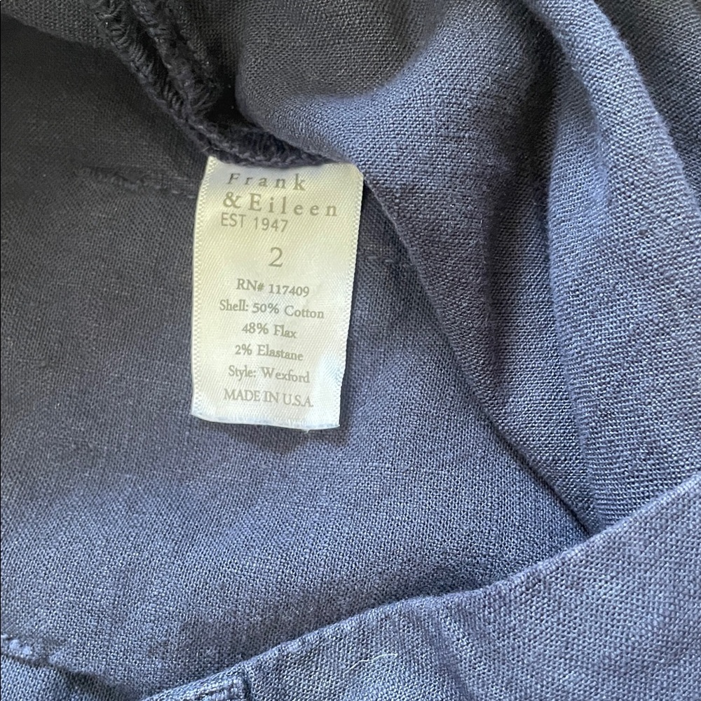 Frank & Eileen Wexford Wide Leg Linen Pants - Picture 5 of 6